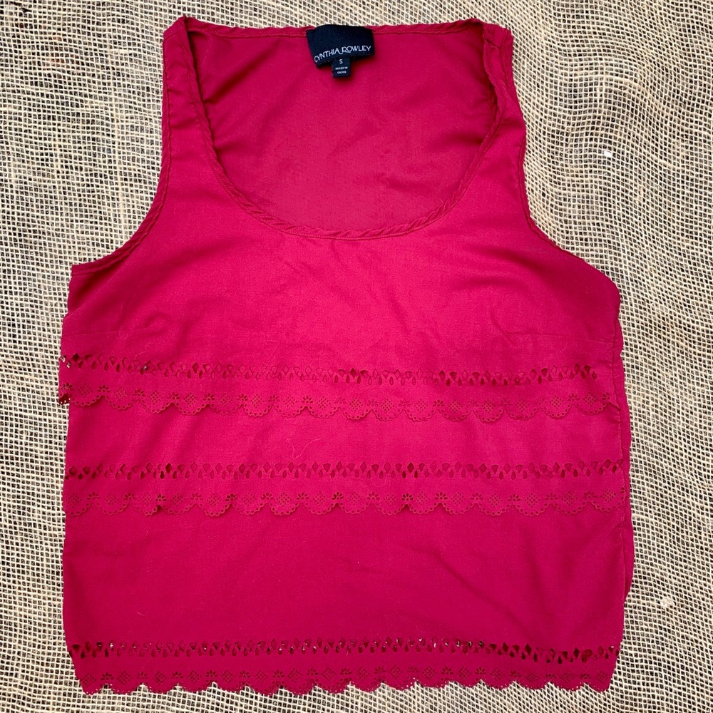 Pink/Magenta Scalloped Tank